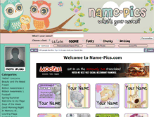 Tablet Screenshot of name-pics.com